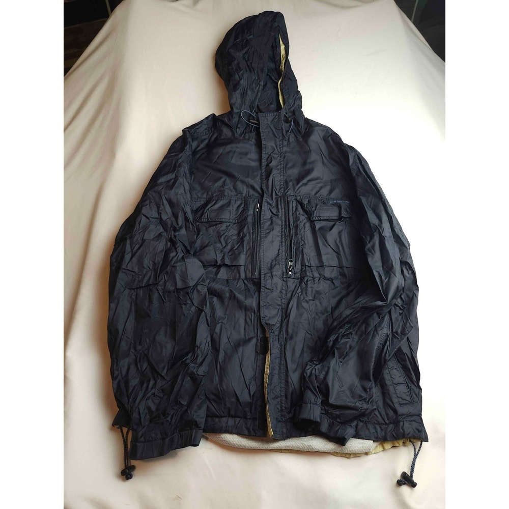 Vintage Y2K Old Navy Windbreaker Jacket Mens L Hooded Utility Travel Gorpcore